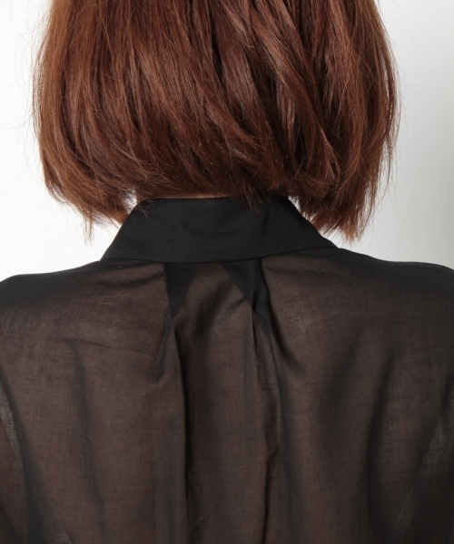 laboratory work（ラボラトリーワーク）の「シアービックポケットシャツ（シャツ/ブラウス・レディース・ホワイト/イエロー/ブラック・MEDIUM）」の12枚目の写真