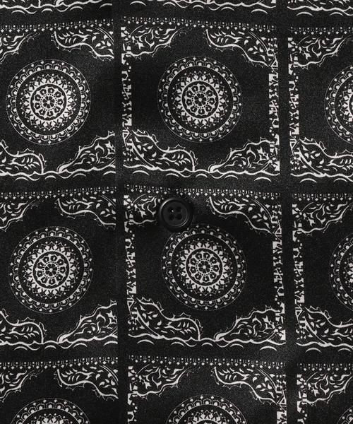 MONKEY TIME（モンキータイム）の「＜Necessity Sense＞ VACAY CROPPED SLK SHIRT TH/シャツ（シャツ/ブラウス・メンズ・ブラック/オレンジ・MEDIUM/SMALL）」の4枚目の写真