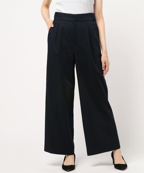 RIVE DROITE（リヴドロワ）の「テンセル/Pツイルワイドパンツ（その他パンツ・レディース・ベージュ/ブルー/ネイビー・36/38）」の2枚目の写真