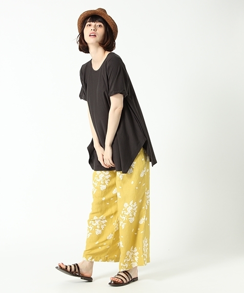 【WEB限定プラスサイズ】フレアラインクルーネックチュニック 【WEB限定プラスサイズ】フレアラインクルーネックチュニック