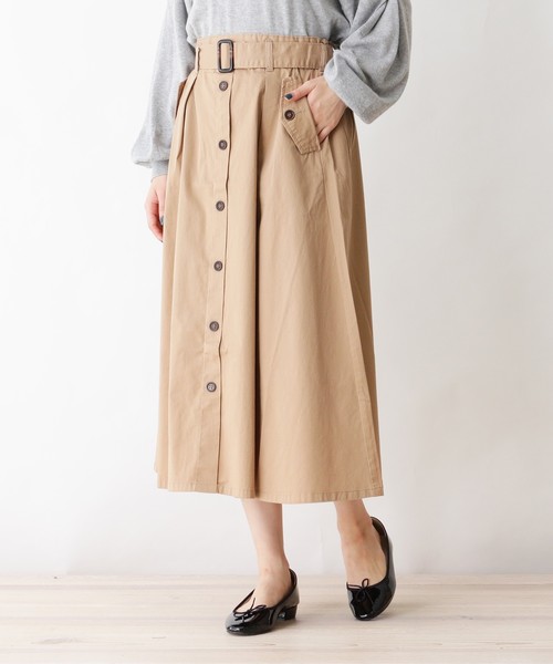 セール スカート スカート チノフレアスカート スカート 3can4on サンカンシオン のファッション