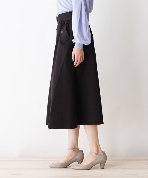 セール スカート スカート チノフレアスカート スカート 3can4on サンカンシオン のファッション