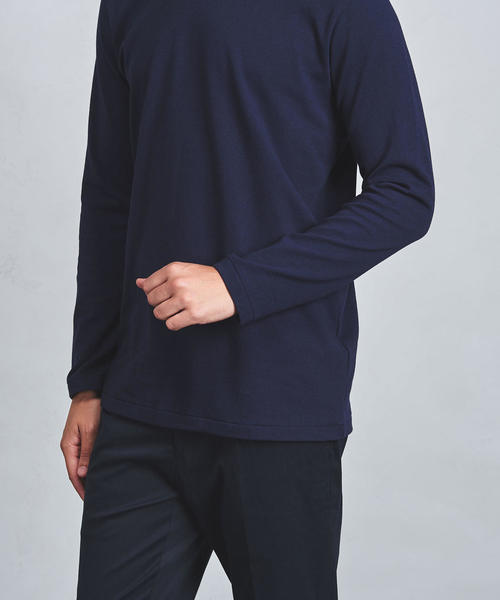 ANATOMICA(アナトミカ)の「<ANATOMICA(アナトミカ)> MOCK/N L/SL(Tシャツ/カットソー・メンズ・ホワイト/マスタード/ネイビー・SMALL/MEDIUM/LARGE)」の10枚目の写真