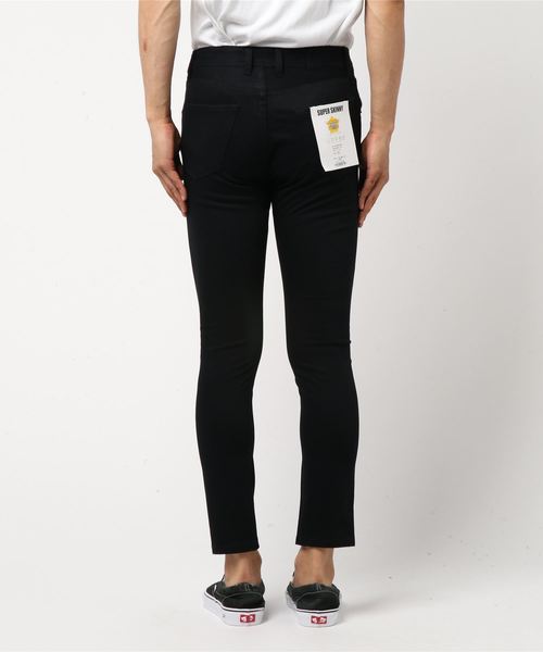 WEGO(ウィゴー)の「WEGO/wondershapeスーパースキニーパンツ(デニムパンツ・メンズ・ダークインディゴブルー/ブラック・MEDIUM/SMALL)」の4枚目の写真