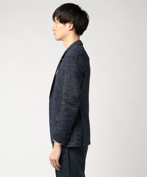 HUGO(ヒューゴ)の「エクストラスリムフィット ジャケット イン ウール ミックス ファブリック(テーラードジャケット・メンズ・ネイビー・44/46/48/50/52)」の4枚目の写真