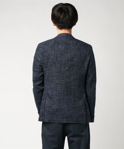 HUGO(ヒューゴ)の「エクストラスリムフィット ジャケット イン ウール ミックス ファブリック(テーラードジャケット・メンズ・ネイビー・44/46/48/50/52)」の3枚目の写真