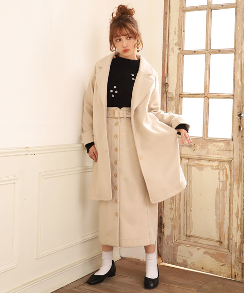 one after another NICE CLAUP(ワンアフターアナザーナイスクラップ)の「美シルエットミディスカート(スカート・レディース・アイボリー/ベージュ系その他/グリーン系その他/パープル系その他・FREE)」の16枚目の写真