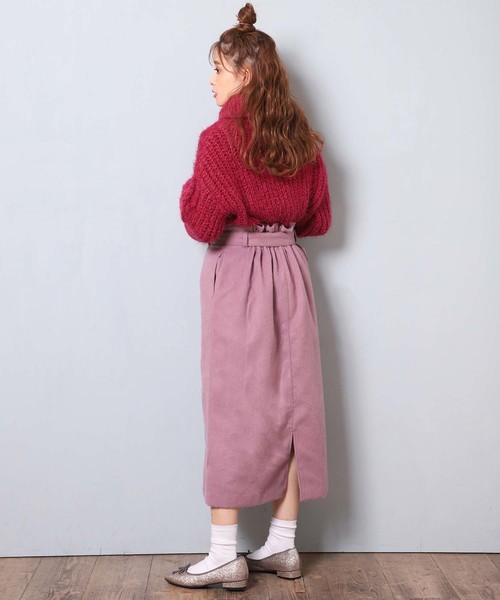 one after another NICE CLAUP(ワンアフターアナザーナイスクラップ)の「美シルエットミディスカート(スカート・レディース・アイボリー/ベージュ系その他/グリーン系その他/パープル系その他・FREE)」の6枚目の写真