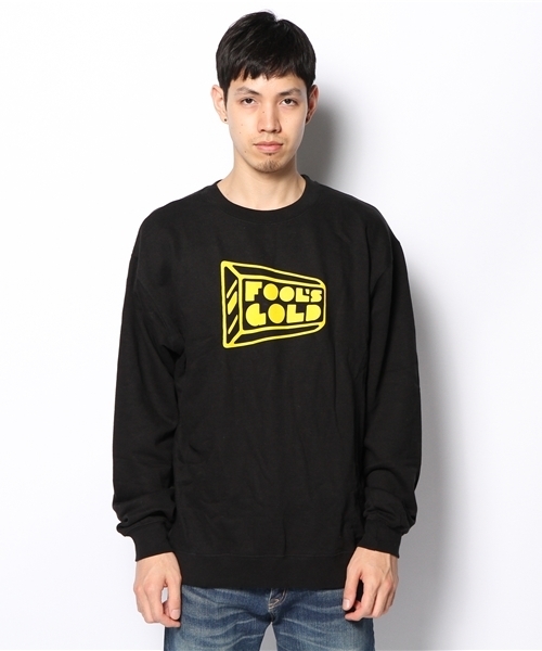 Manhattan Records（マンハッタン レコーズ）の「Fools Gold  / Logo Sweatshirt（スウェット・メンズ・ブラック・LARGE）」の2枚目の写真