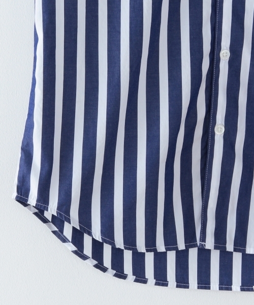 BEAUTY&YOUTH UNITED ARROWS（ビューティーアンドユースユナイテッドアローズ）の「＜steven alan＞ 100/2 BOLD/STRIPE BD/ｼｬﾂ ◆（シャツ/ブラウス・メンズ・ロイヤルブルー/ベージュ・SMALL/LARGE/MEDIUM/X-LARGE）」の6枚目の写真