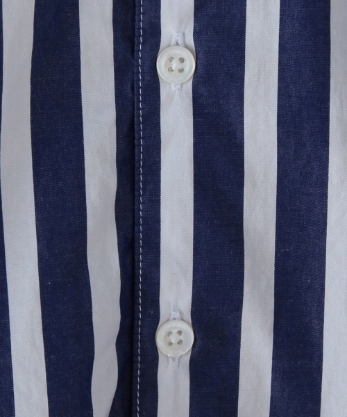 BEAUTY&YOUTH UNITED ARROWS（ビューティーアンドユースユナイテッドアローズ）の「＜steven alan＞ 100/2 BOLD/STRIPE BD/ｼｬﾂ ◆（シャツ/ブラウス・メンズ・ロイヤルブルー/ベージュ・SMALL/LARGE/MEDIUM/X-LARGE）」の8枚目の写真