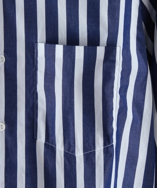 BEAUTY&YOUTH UNITED ARROWS（ビューティーアンドユースユナイテッドアローズ）の「＜steven alan＞ 100/2 BOLD/STRIPE BD/ｼｬﾂ ◆（シャツ/ブラウス・メンズ・ロイヤルブルー/ベージュ・SMALL/LARGE/MEDIUM/X-LARGE）」の13枚目の写真