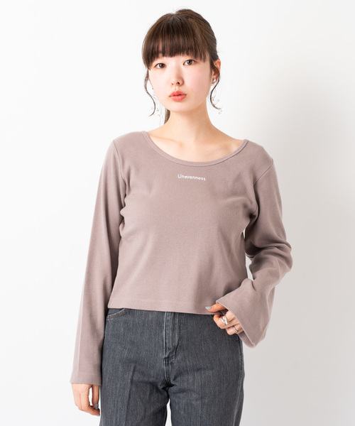 Kastane(カスタネ)の「<再入荷>テレコロゴロンTee(Tシャツ/カットソー)」|パープル