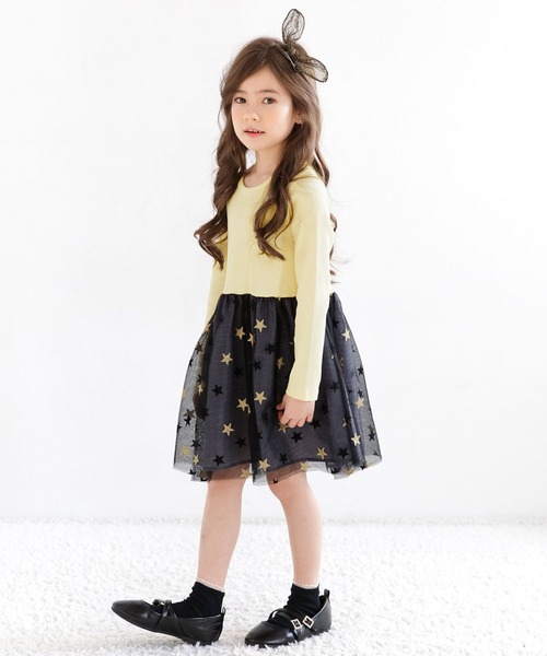 Bee des Bee（ビーデスビー）の「ドッキングワンピース（ワンピース・キッズ・ホワイト系1/ブラック系3/ブラック系2/ブラック系1/アイボリー系1/チャコール/ブルー・110cm/100cm/120cm/130cm/140cm/150cm）」の20枚目の写真