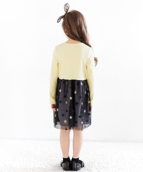 Bee des Bee（ビーデスビー）の「ドッキングワンピース（ワンピース・キッズ・ホワイト系1/ブラック系3/ブラック系2/ブラック系1/アイボリー系1/チャコール/ブルー・110cm/100cm/120cm/130cm/140cm/150cm）」の21枚目の写真