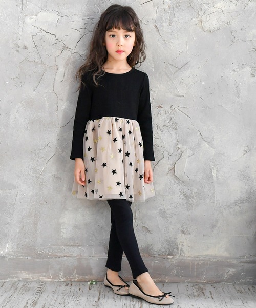 Bee des Bee（ビーデスビー）の「ドッキングワンピース（ワンピース・キッズ・ホワイト系1/ブラック系3/ブラック系2/ブラック系1/アイボリー系1/チャコール/ブルー・110cm/100cm/120cm/130cm/140cm/150cm）」の10枚目の写真