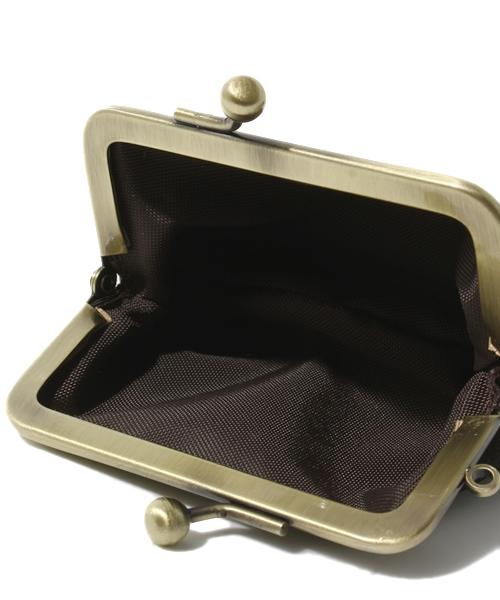 Daily russet（デイリー ラシット）の「がま口小銭入れ（コインケース・レディース・ベージュ/スミクロ/ダークブラウン/ゴールド/グリーン/レッド・FREE）」の9枚目の写真