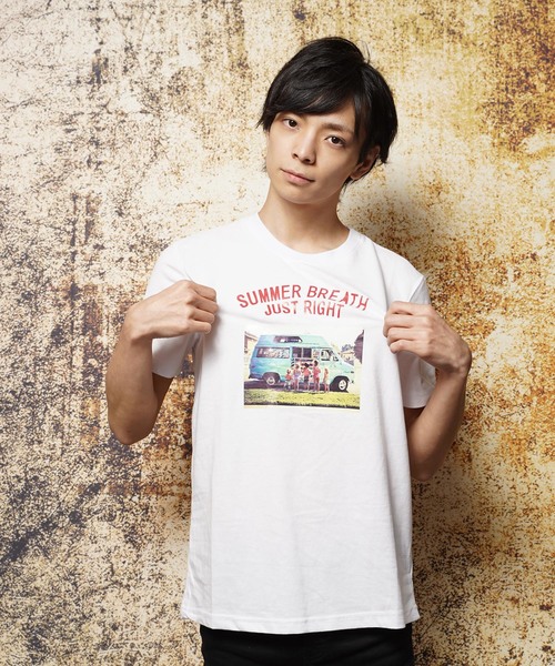 おしゃれスタ(オシャレスタ)の「プリントクルーネックTシャツ(RE)(Tシャツ/カットソー・メンズ・ホワイト/ブラック・M/L)」の7枚目の写真