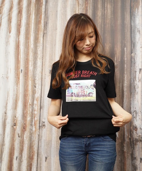 おしゃれスタ(オシャレスタ)の「プリントクルーネックTシャツ(RE)(Tシャツ/カットソー・メンズ・ホワイト/ブラック・M/L)」の8枚目の写真