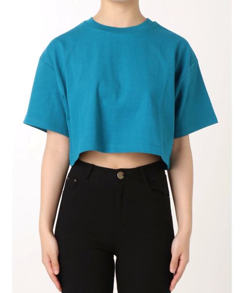 EVRIS（エヴリス）の「ルーズショートTシャツ（Tシャツ/カットソー・レディース・ホワイト/ブラック/ターコイズブルー・FREE）」の14枚目の写真