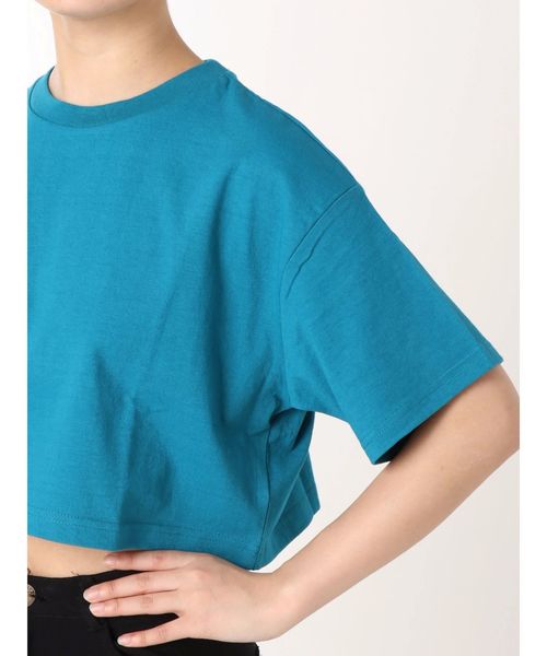 EVRIS（エヴリス）の「ルーズショートTシャツ（Tシャツ/カットソー・レディース・ホワイト/ブラック/ターコイズブルー・FREE）」の10枚目の写真