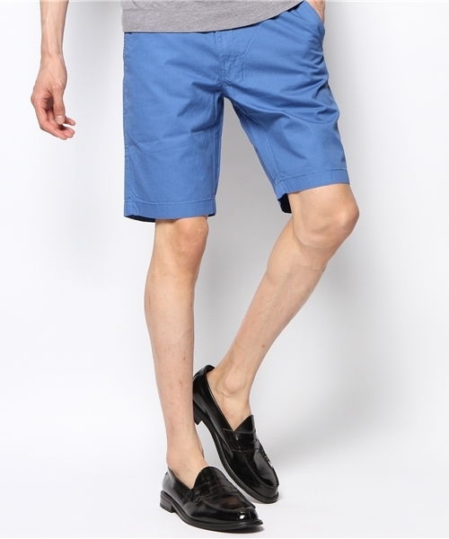 GIORDANO（ジョルダーノ）の「[GIORDANO]コットンツイルカラーチノショーツ（チノパンツ・メンズ・ホワイト/アイボリー/ブラック/ベージュ/グリーン/ダークブルー/ネイビー/イエロー/レッド/オレンジ/スミクロ/ブルー/ライトブルー・30inch/32inch/34inch/36inch/38inch）」の9枚目の写真