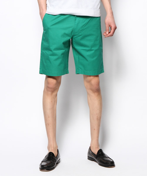 GIORDANO（ジョルダーノ）の「[GIORDANO]コットンツイルカラーチノショーツ（チノパンツ・メンズ・ホワイト/アイボリー/ブラック/ベージュ/グリーン/ダークブルー/ネイビー/イエロー/レッド/オレンジ/スミクロ/ブルー/ライトブルー・30inch/32inch/34inch/36inch/38inch）」の7枚目の写真