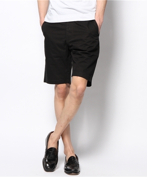 GIORDANO（ジョルダーノ）の「[GIORDANO]コットンツイルカラーチノショーツ（チノパンツ・メンズ・ホワイト/アイボリー/ブラック/ベージュ/グリーン/ダークブルー/ネイビー/イエロー/レッド/オレンジ/スミクロ/ブルー/ライトブルー・30inch/32inch/34inch/36inch/38inch）」の4枚目の写真