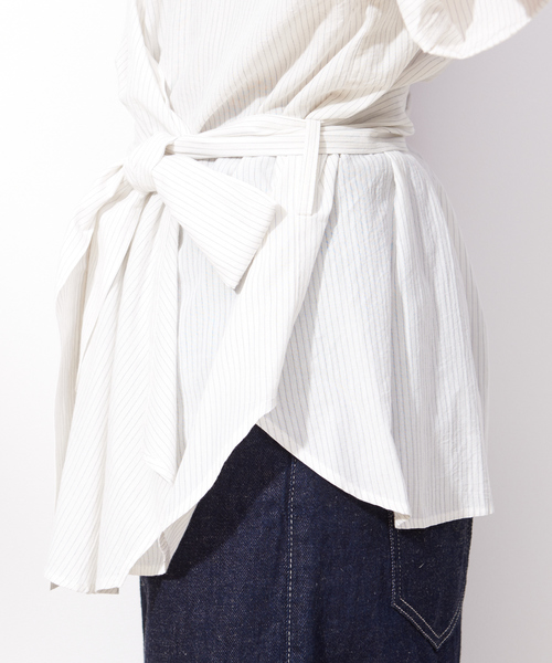 qualite（カリテ）の「【WEB限定】カシュクールブラウス（シャツ/ブラウス・レディース・ブラック/ベージュ/その他・フリー）」の12枚目の写真