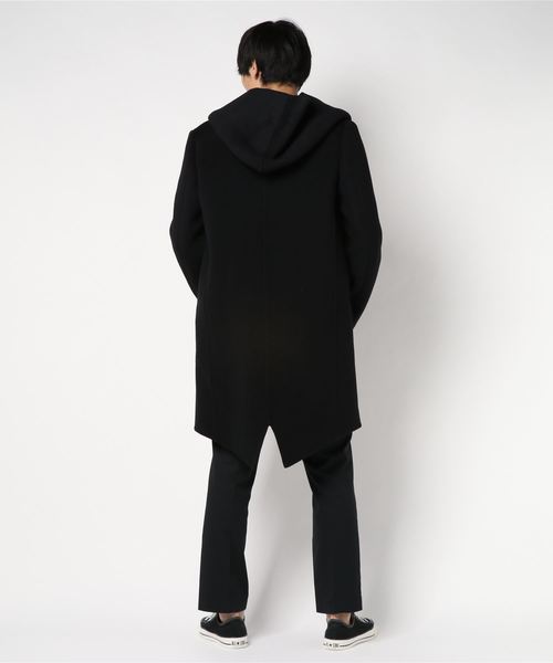 ATTACHMENT（アタッチメント）の「カシミア混ダブルフェイスビーバー　フーデットコート（その他アウター・メンズ・ブラック系その他/グリーン系その他・2/3/1）」の4枚目の写真