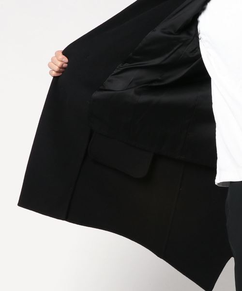 ATTACHMENT（アタッチメント）の「カシミア混ダブルフェイスビーバー　フーデットコート（その他アウター・メンズ・ブラック系その他/グリーン系その他・2/3/1）」の5枚目の写真