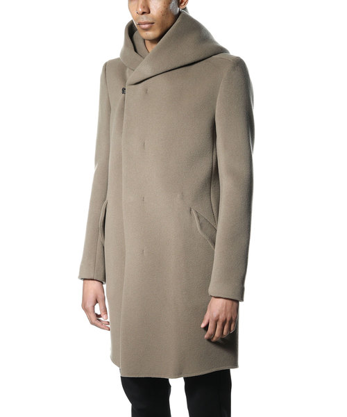 ATTACHMENT（アタッチメント）の「カシミア混ダブルフェイスビーバー　フーデットコート（その他アウター・メンズ・ブラック系その他/グリーン系その他・2/3/1）」の6枚目の写真