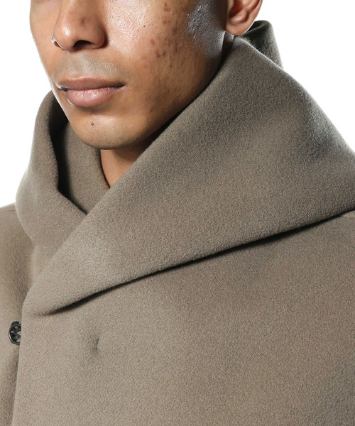 ATTACHMENT（アタッチメント）の「カシミア混ダブルフェイスビーバー　フーデットコート（その他アウター・メンズ・ブラック系その他/グリーン系その他・2/3/1）」の8枚目の写真