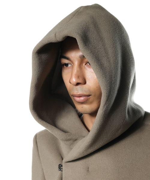 ATTACHMENT（アタッチメント）の「カシミア混ダブルフェイスビーバー　フーデットコート（その他アウター・メンズ・ブラック系その他/グリーン系その他・2/3/1）」の10枚目の写真