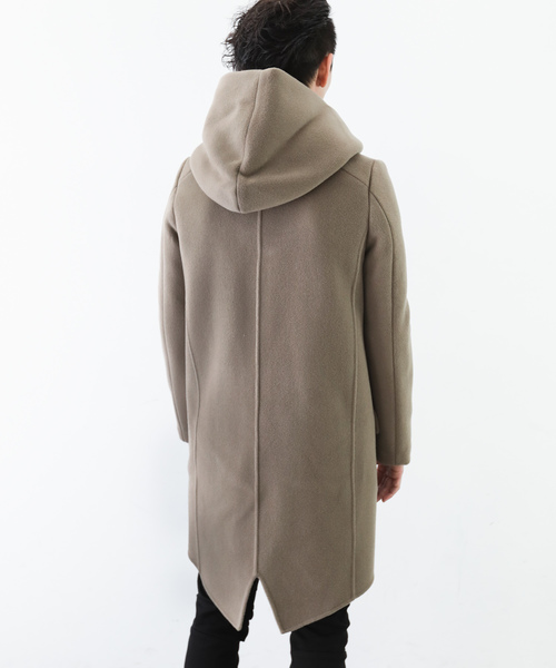 ATTACHMENT（アタッチメント）の「カシミア混ダブルフェイスビーバー　フーデットコート（その他アウター・メンズ・ブラック系その他/グリーン系その他・2/3/1）」の14枚目の写真