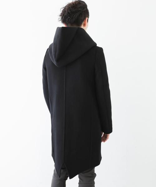 ATTACHMENT（アタッチメント）の「カシミア混ダブルフェイスビーバー　フーデットコート（その他アウター・メンズ・ブラック系その他/グリーン系その他・2/3/1）」の21枚目の写真