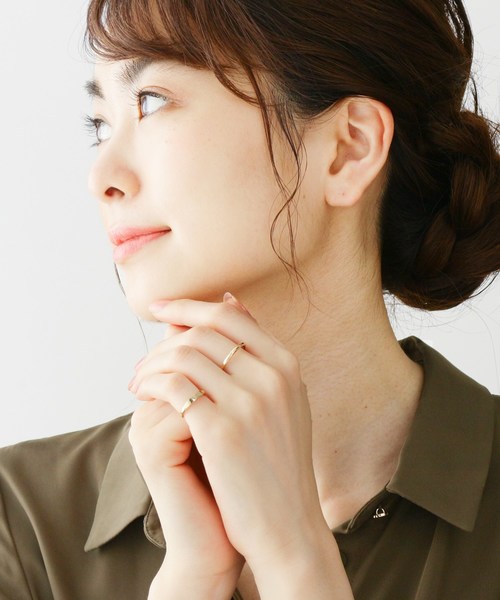 K10オーバルシグネット ピンキーリング