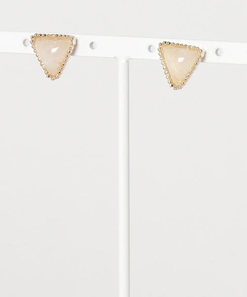 dictionary（ディクショナリー）の「【dictionary / ディクショナリー】 カラービーズ ピアス（ピアス（両耳用）・レディース・ホワイト/ピンク/イエロー/ベージュ/ブラウン/レッド/オフホワイト/ターコイズブルー・FREE）」の16枚目の写真