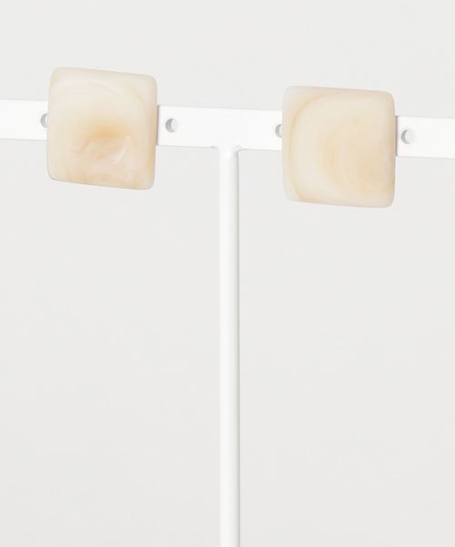 dictionary（ディクショナリー）の「【dictionary / ディクショナリー】 カラービーズ ピアス（ピアス（両耳用）・レディース・ホワイト/ピンク/イエロー/ベージュ/ブラウン/レッド/オフホワイト/ターコイズブルー・FREE）」の15枚目の写真