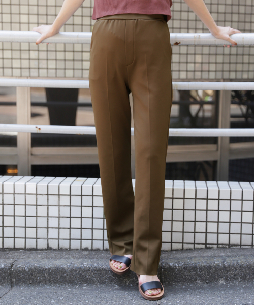 LOWRYS FARM（ローリーズファーム）の「ポンチバックスリットパンツ　848388（その他パンツ・レディース・ブラック/ブラウン/アイボリー・FREE）」の3枚目の写真