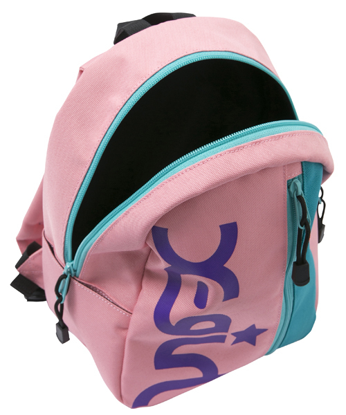 X-girl Stages（エックスガールステージス）の「LOGO  BASIC  BACKPACK  2 (M)　/ リュック（バックパック/リュック・キッズ・ブラック/ネイビー/ピンク・MEDIUM）」の4枚目の写真