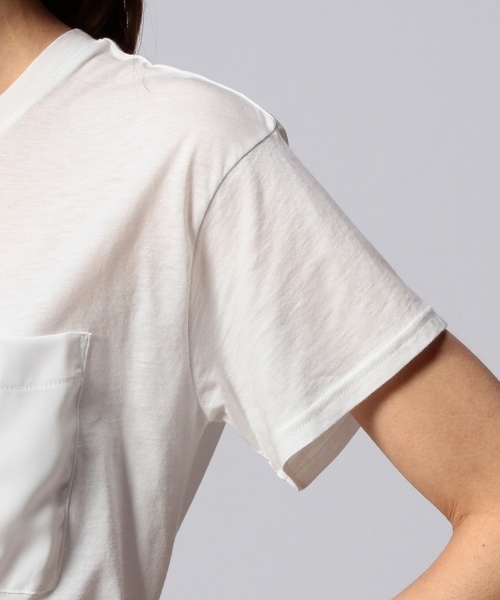 UNITED ARROWS（ユナイテッドアローズ）の「UAW C P ポケット Tシャツ ◆（Tシャツ/カットソー・レディース・ホワイト/ブラック・フリー）」の10枚目の写真
