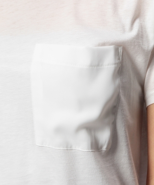 UNITED ARROWS（ユナイテッドアローズ）の「UAW C P ポケット Tシャツ ◆（Tシャツ/カットソー・レディース・ホワイト/ブラック・フリー）」の3枚目の写真