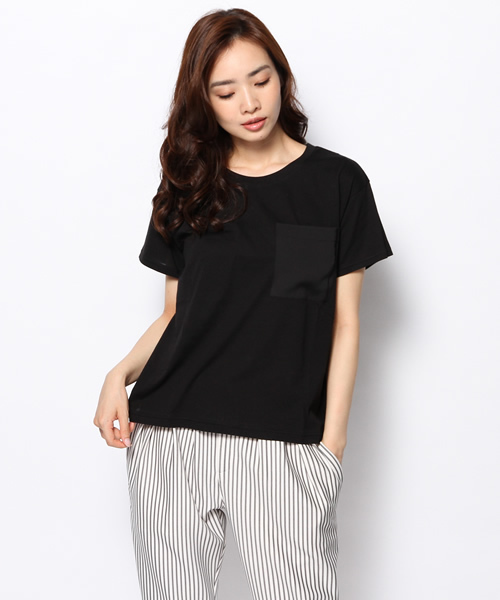 UNITED ARROWS（ユナイテッドアローズ）の「UAW C P ポケット Tシャツ ◆（Tシャツ/カットソー・レディース・ホワイト/ブラック・フリー）」の12枚目の写真