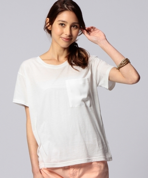 UNITED ARROWS（ユナイテッドアローズ）の「UAW C P ポケット Tシャツ ◆（Tシャツ/カットソー・レディース・ホワイト/ブラック・フリー）」の14枚目の写真