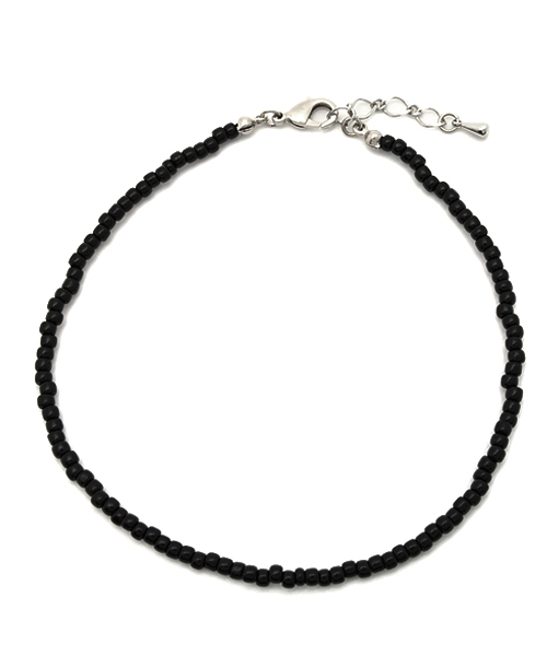 And A（アンドエー）の「ガラスビーズアンクレット（アンクレット・メンズ・ブラック/ブルー/その他・FREE）」の2枚目の写真