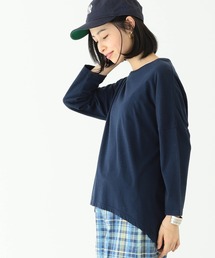 BEAMS BOY | BEAMS BOY / ドロップショルダー 裾ラウンド7分袖(Tシャツ/カットソー)