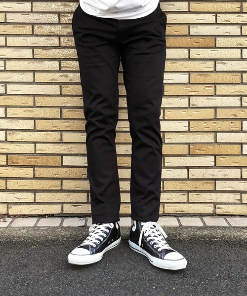 COMMON WARE(コモンウェアー)の「COMMONWARE:STRETCH TWILL COLOR CHINO PT ストレッチツイル カラーチノパンツ(チノパンツ・メンズ・ブラック/ベージュ/カーキ/ネイビー・M/L/XL)」の2枚目の写真