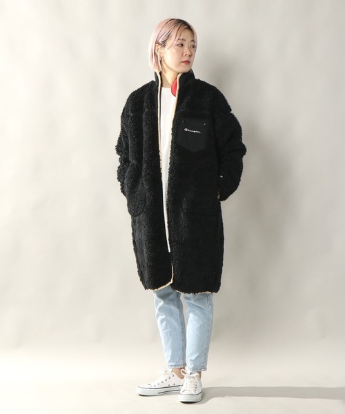 Champion（チャンピオン）の「Champion ボアフリースロングジャケット 
