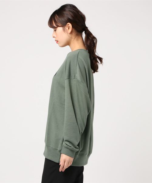 U.S. POLO ASSN.(ユーエスポロアッスン)の「∴WEGO/U.S. POLO ASSN.別注ワンポイントビッグシルエットスウェット(スウェット・レディース・アイボリー/スミクロ/ベージュ/ピンク/グリーン/ブルー/ホワイト・FREE)」の15枚目の写真